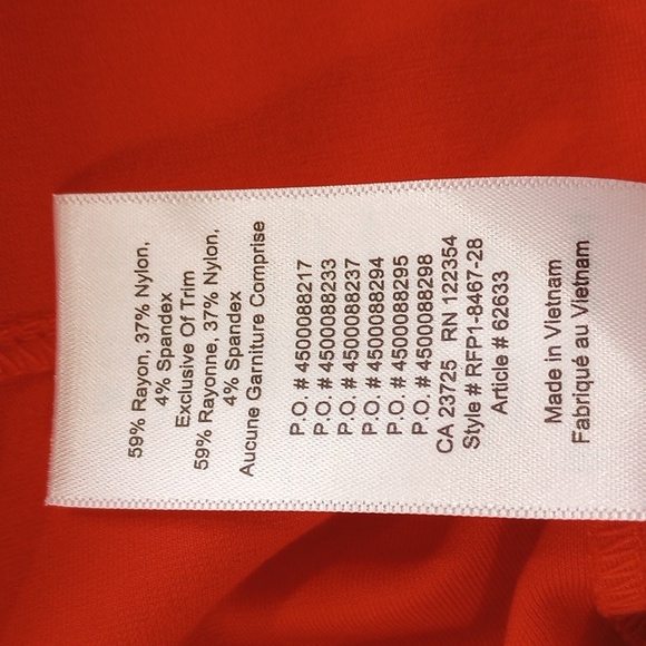 Aritzia Babaton Miguel Dress In Flame Scarlet Color, Size 10 - New! - Picture 13 of 13